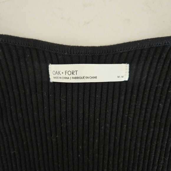 NWOT OAK+FORT Sweetheart Neckline Top W/ Straps - Picture 3 of 4